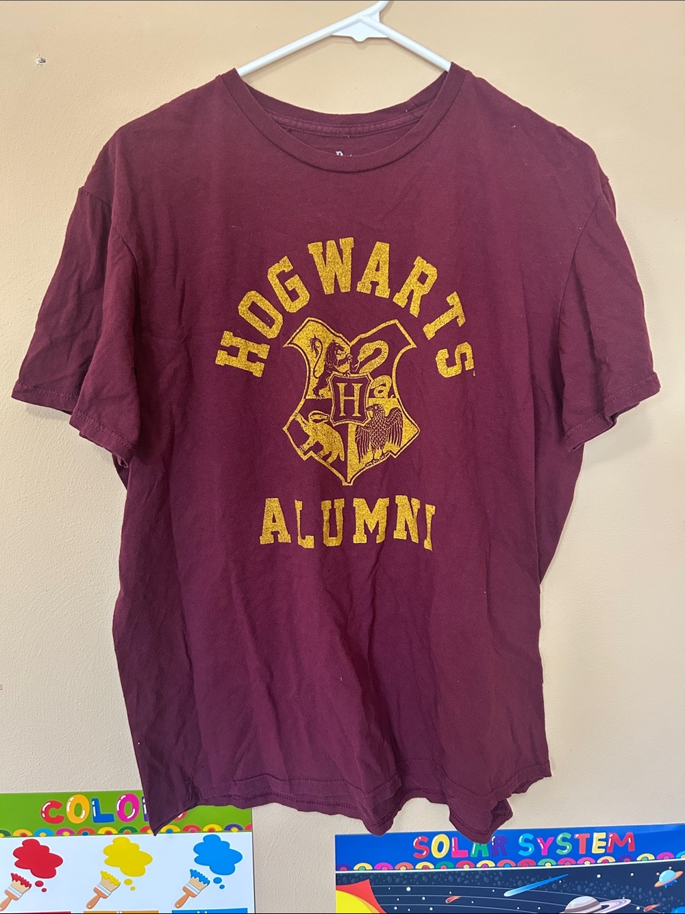 Hogwarts Alumni Maroon Graphic T-Shirt